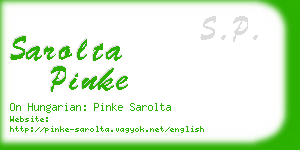 sarolta pinke business card